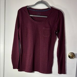 NWOT L.L. Bean 100% Cotton Long Sleeve Top size Small